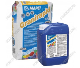 Клей для плитки Mapei Granirapid двухкомпонентный серый 30.5 кг Клей для плитки Mapei Granirapid двухкомпонентный серый 30.5 кг