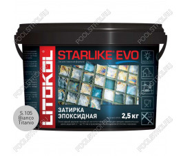 Затирочная смесь Litokol STARLIKE EVO Bianco Titanio S.105, 2.5 кг