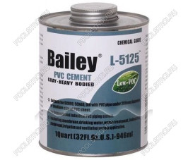 Клей L-5125 (946 мл) Bailey для ПВХ труб для промышленности Клей L-5125 (946 мл) Bailey для ПВХ труб для промышленности