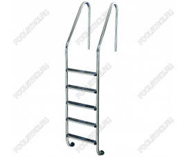 Лестница Flexinox STANDARD 5 ст AISI-316, для широкого борта