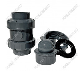 Обратный клапан шаровый d75 уплотнение EPDM AQUAVIVA, Россия