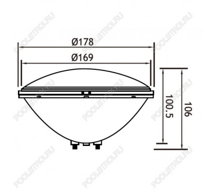 Лампа светодиодная цветная PAR56 24 Вт. 12В AC. LED24PC