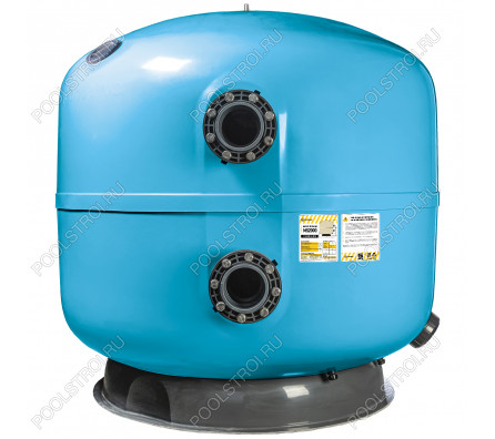 Фильтр AquaViva MS2000 (157 м³/ч, 2000 мм, 5610 кг, 140 мм, 2,5Бар, 1 м засыпка) + люк д/выгрузки и смотровое стекло