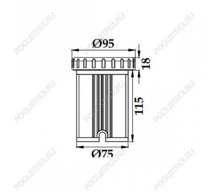 Прожектор светодиодный Aquaviva HJ-FG-PC95H-2, 6W RGB
