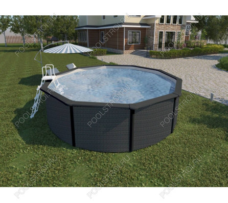 Морозоустойчивые бассейны MAGIC POOL (5,5х1,32м) (цвет ротанг)