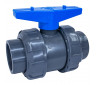 Кран шаровый d40 (уплотнение TPV, остальное EPDM) с муфтовым окончанием AQUAVIVA